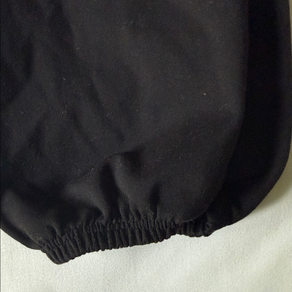 Splits59 Black Leggings with Gathered Ankles - Picture 3 of 6